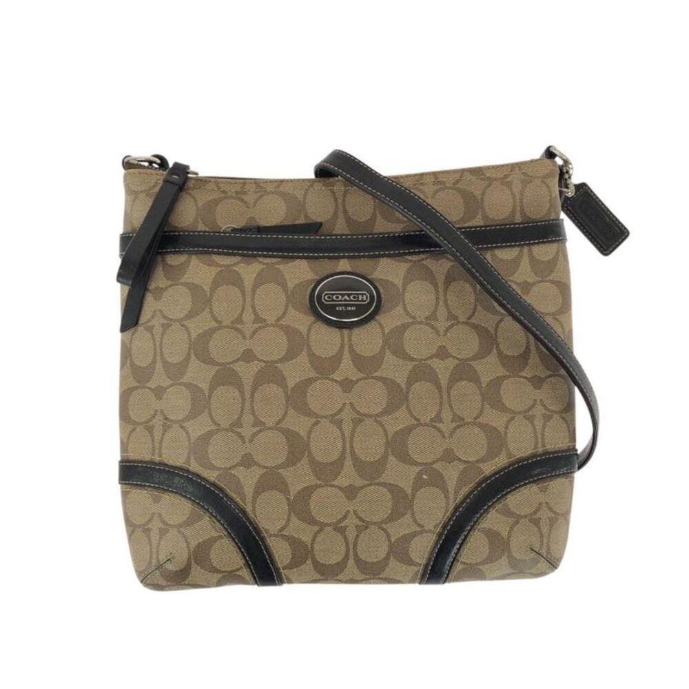 COACH Signature PVC Shoulder Bag